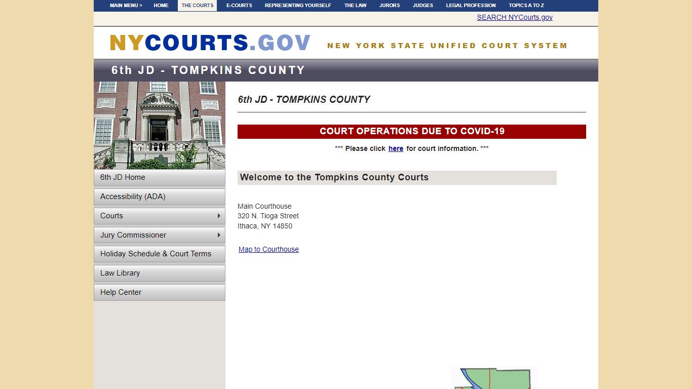 6th JD - TOMPKINS COUNTY | NYCOURTS.GOV - Judiciary of New York