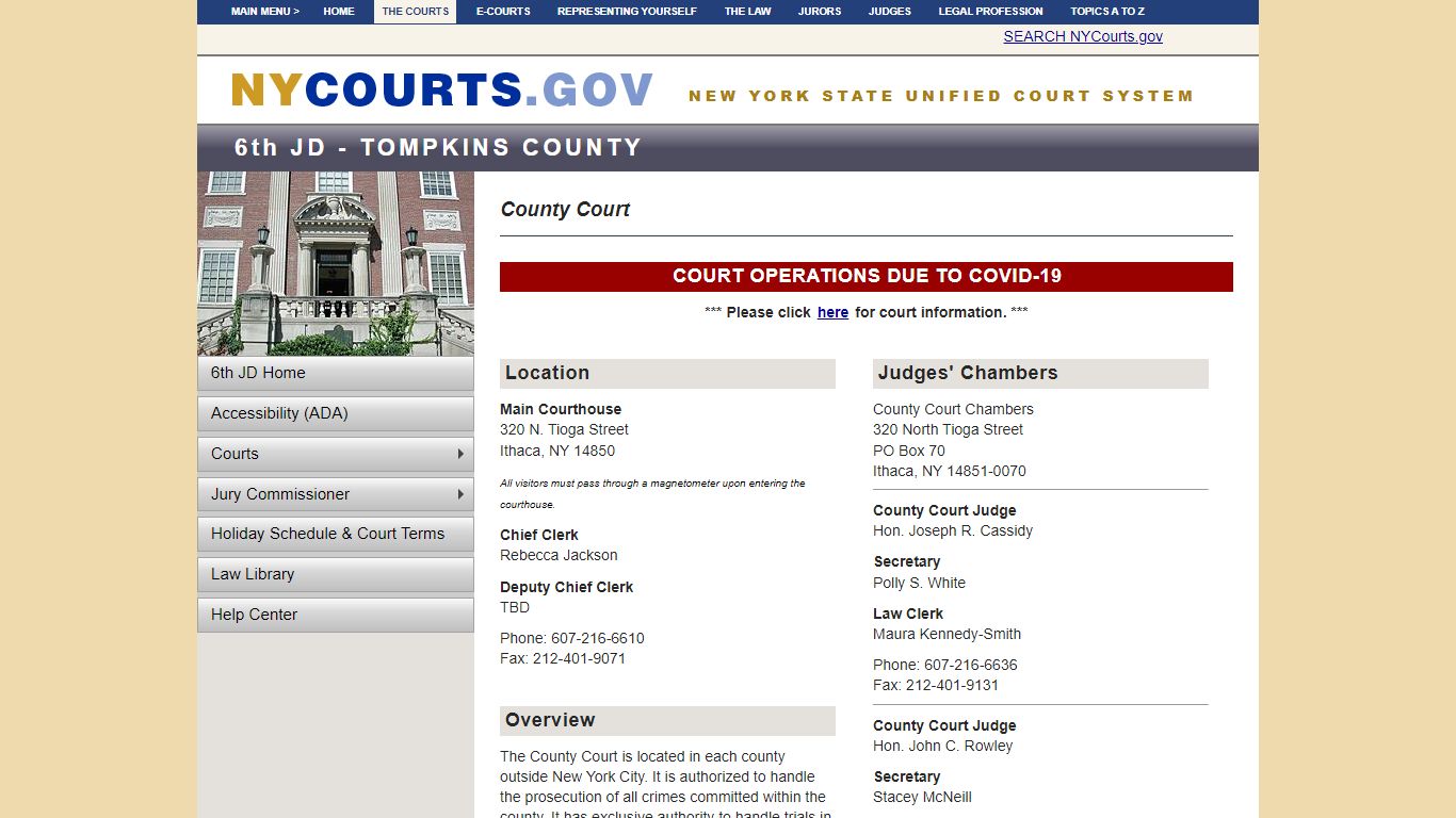 County Court | NYCOURTS.GOV - Judiciary of New York